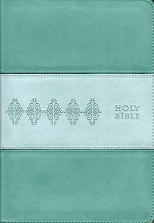 NKJV Holy Bible Aqua Leather Soft (Similpelle)
