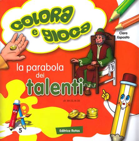 La parabola dei talenti - Libro da colorare con giochi