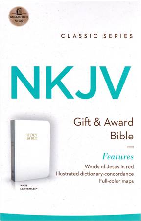 NKJV Holy Bible Gift Edition White (Similpelle)