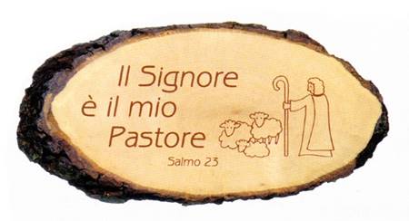 A2D - Ritaglio in legno "Il Signore è il mio pastore"