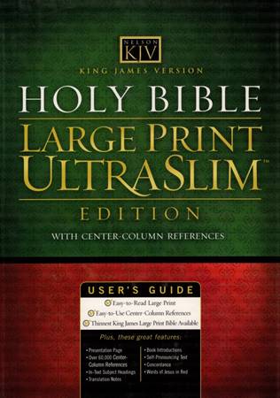 KJV Holy Bible large print UltraSlim Edition