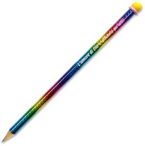 A1269 - Matita Rainbow "L'amore di Dio è sufficiente per tutti"