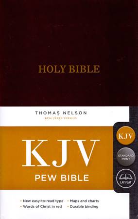KJV Pew Bible Burgundy