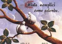 Cartolina "Siate semplici come colombe"