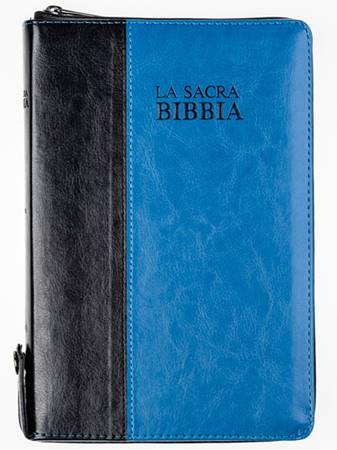 Bibbia Nuova Diodati Nera/Blu - Formato medio (171.252) (Similpelle)