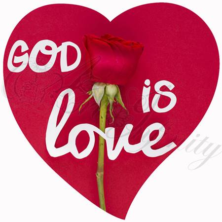Quadro "God is love" - Cuore (CR0020)