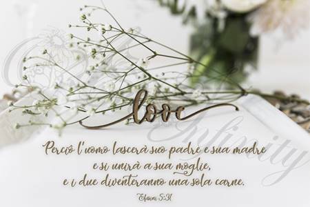 Quadro "Love - Efesini 5:31" - Rettangolare piccolo (RTN137)