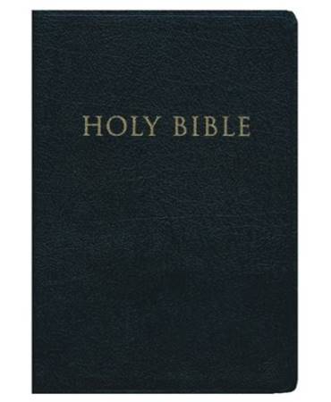 KJV Reference Bible Black, Giant Print, Red Letter Edition