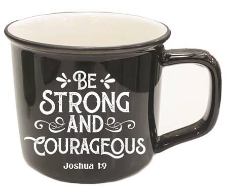 Tazza Be strong and courageous Nera