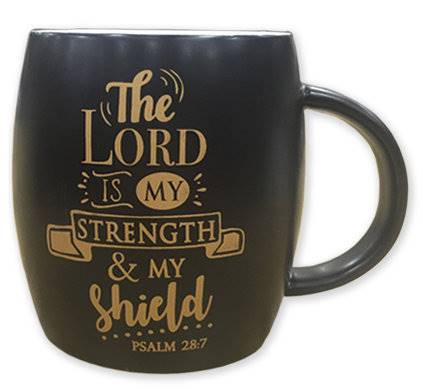 Tazza nera The Lord is my strength