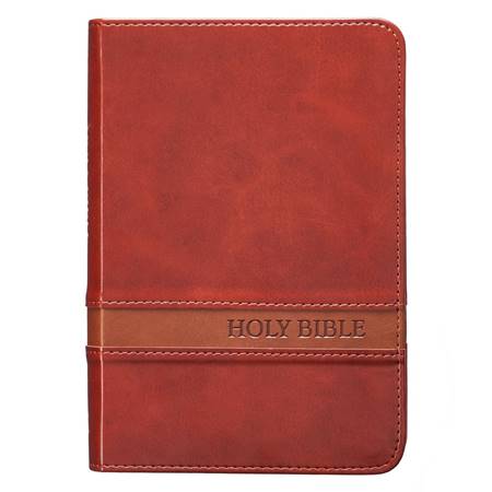 KJV Large Print Compact Bible Brown (Similpelle)