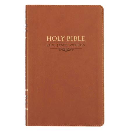 KJV Gift & Award Bible Saddle Tan (Similpelle)