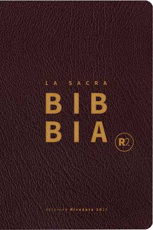 Bibbia Versione Riveduta 2020 R2 - Pelle Bordeaux (Pelle)