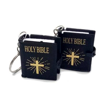 Portachiavi Holy Bible nero