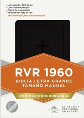 RVR60 Biblia Letra Grande Tamaño Manual Maxiconcordancia negro