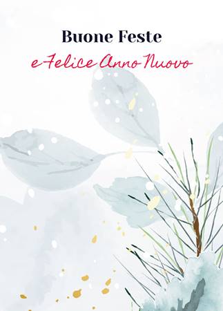 Biglietto "Buone Feste e Felice Anno Nuovo"