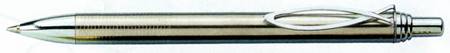 A455 - Penna elegante "Kreta" argentata con fermaglio argentato