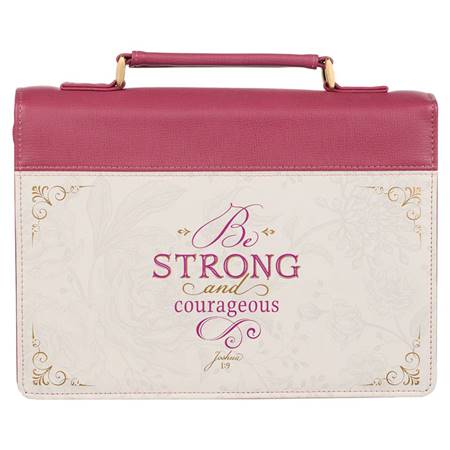 Copribibbia Strong and Courageous Pink Large