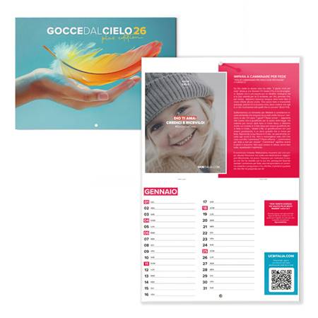 Calendario da parete Gocce dal cielo 2026 Plus Edition