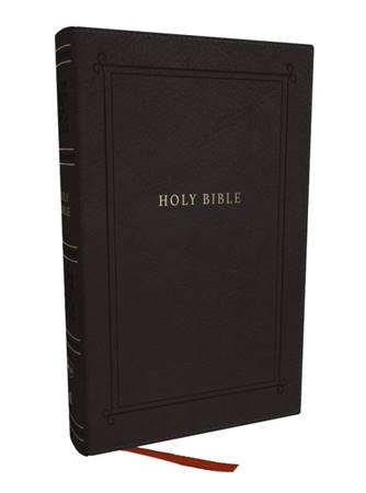 NKJV Holy Bible Personal Size Large Print Reference Bible Black