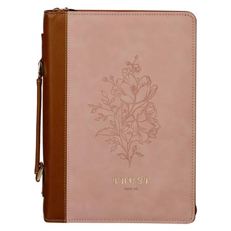Copribibbia in similpelle Trust Pink/Brown Large