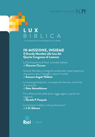 In missione, insieme - Lux Biblica n° 71 (Brossura)