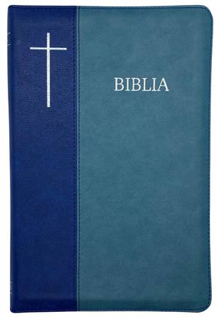 Bibbia in rumeno bicolore blu Cornilescu - 21175