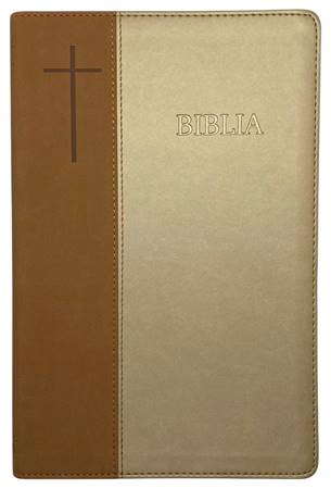 Bibbia in rumeno bicolore marrone/beige Cornilescu - 21170