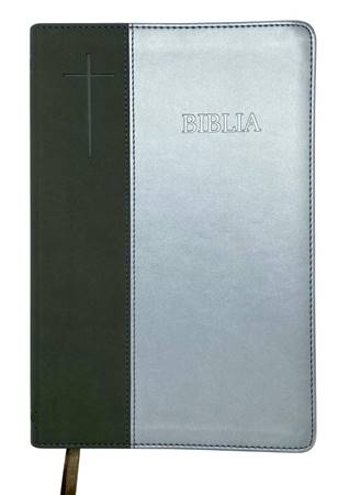 Bibbia in rumeno bicolore nero/grigio Cornilescu - 21171