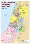 La terra Promessa divisa fra le 12 tribù d'Israele - Carta Geografica (Pieghevole)