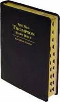 KJV The New Thompson Study Bible - Black Bonded Leather Thumb Index (Pelle)