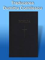 Bibbia in Rumeno tascabile rilegatura rigida nera parole di Gesù in rosso - Dumitru Cornilescu