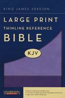 KJV Large Print Thinline Reference Bible Flexisoft Violet (Similpelle)