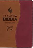 Bibbia da studio Spirito e Vita in Similpelle Bicolore Marrone/Ruggine