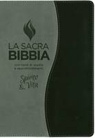 Bibbia da studio Spirito e Vita in Similpelle Bicolore Grigio/Nero (Similpelle)