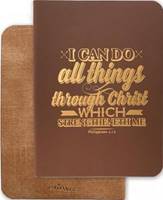 Quaderno I can do all things (Plastificata flessibile)