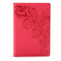 KJV Large Print Personal Size Reference Bible - Pink (Similpelle)
