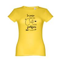 T-shirt gialla da donna 