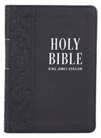 KJV Large Print Compact Bible Black (Similpelle)