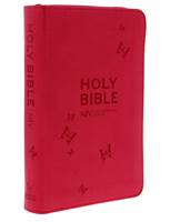 NIV Pocket Pink Holy Bible with Zip (Similpelle)