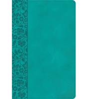 NASB Large Print Personal Size Reference Bible Teal (Similpelle)