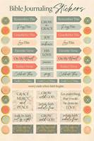 Adesivi per il Bible journaling