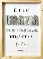 Quadro in legno naturale Efesini 2 Grazia