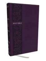 NKJV Holy Bible Personal Size Large Print Reference Bible Purple (Similpelle)