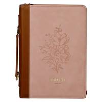 Copribibbia in similpelle Trust Pink/Brown Large (Similpelle)