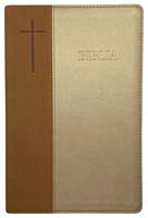 Bibbia in rumeno bicolore marrone/beige Cornilescu - 21170 (Similpelle)