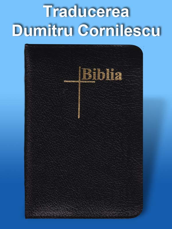 Bibbia in Rumeno tascabile in pelle Nera con Cerniera - Dumitru Cornilescu