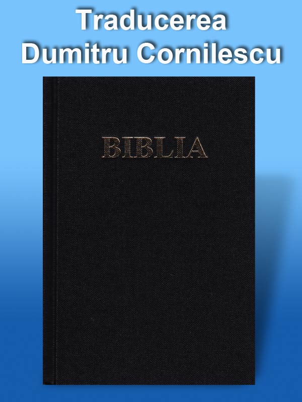 Bibbia in Rumeno tascabile rilegatura rigida nera parole di Gesù in rosso - Dumitru Cornilescu