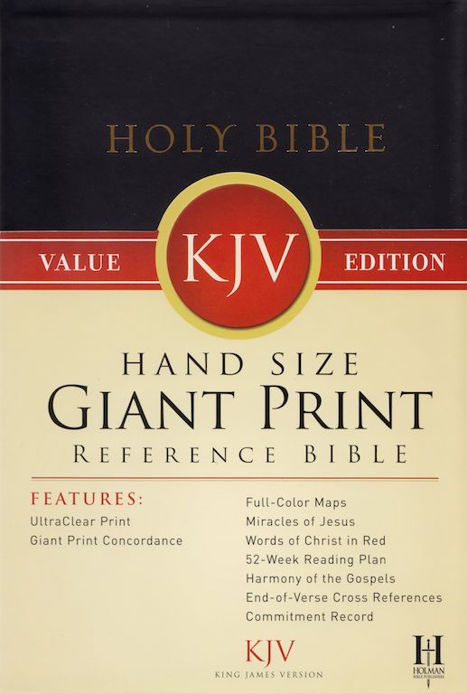 KJV Hand Size Giant Print Reference Bible