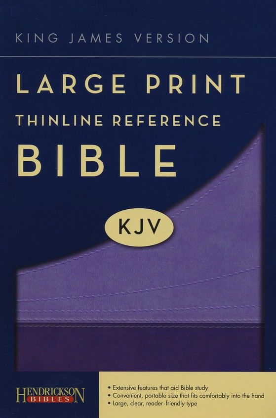 KJV Large Print Thinline Reference Bible Flexisoft Violet